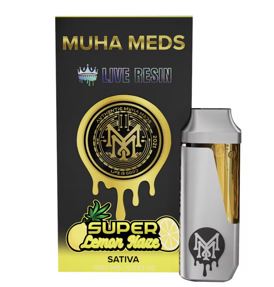 Photograph of product: AU Muha: Super Lemon Haze Live Resin Disposable