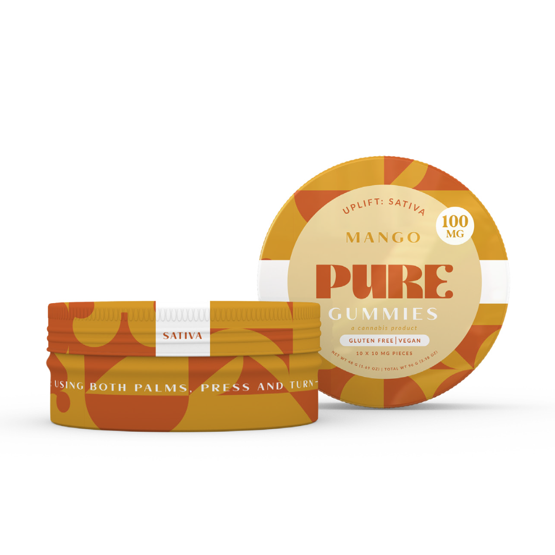 Photograph of product: Pure Gummies Mango 100mg - Oui'd