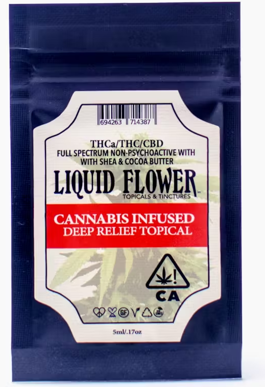 Photograph of product: Deep Relief Topical | Travel Packet 5ML | Liquid Flower