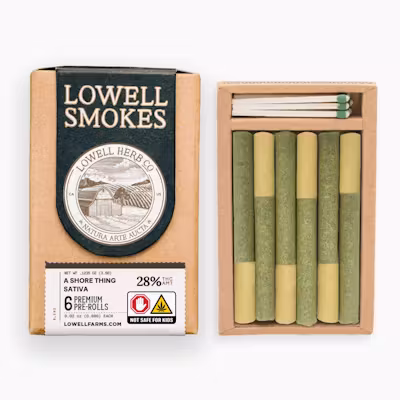 Photograph of product: Lowell - A Shore Thing Oui'd Blend - 3.5g Pre Rolls 6 pk