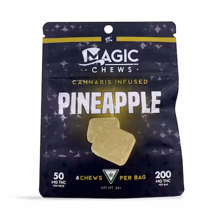 Photograph of product: Pineapple Gummies 4-pack - 200mg