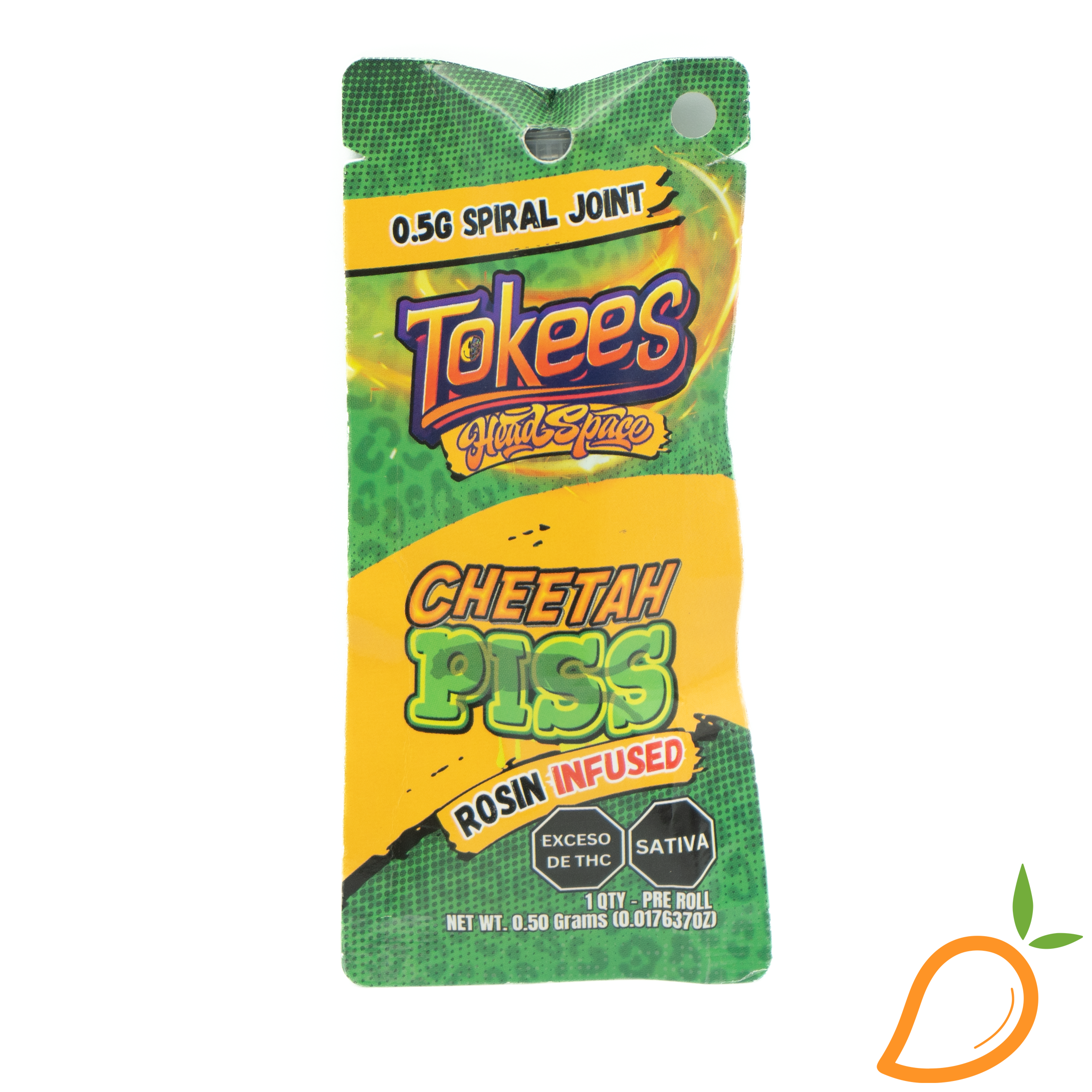 Photograph of product: 0.5g Cheetah Piss Infused Preroll Tokees