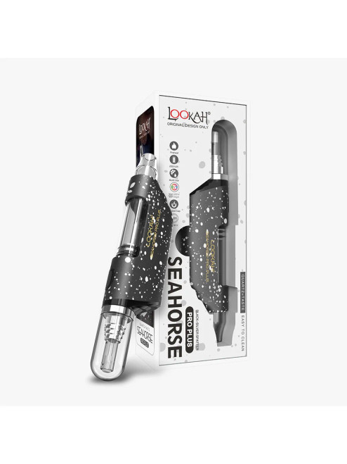 Photograph of product: Lookah Seahorse Pro Plus - Black / Silver Splatter