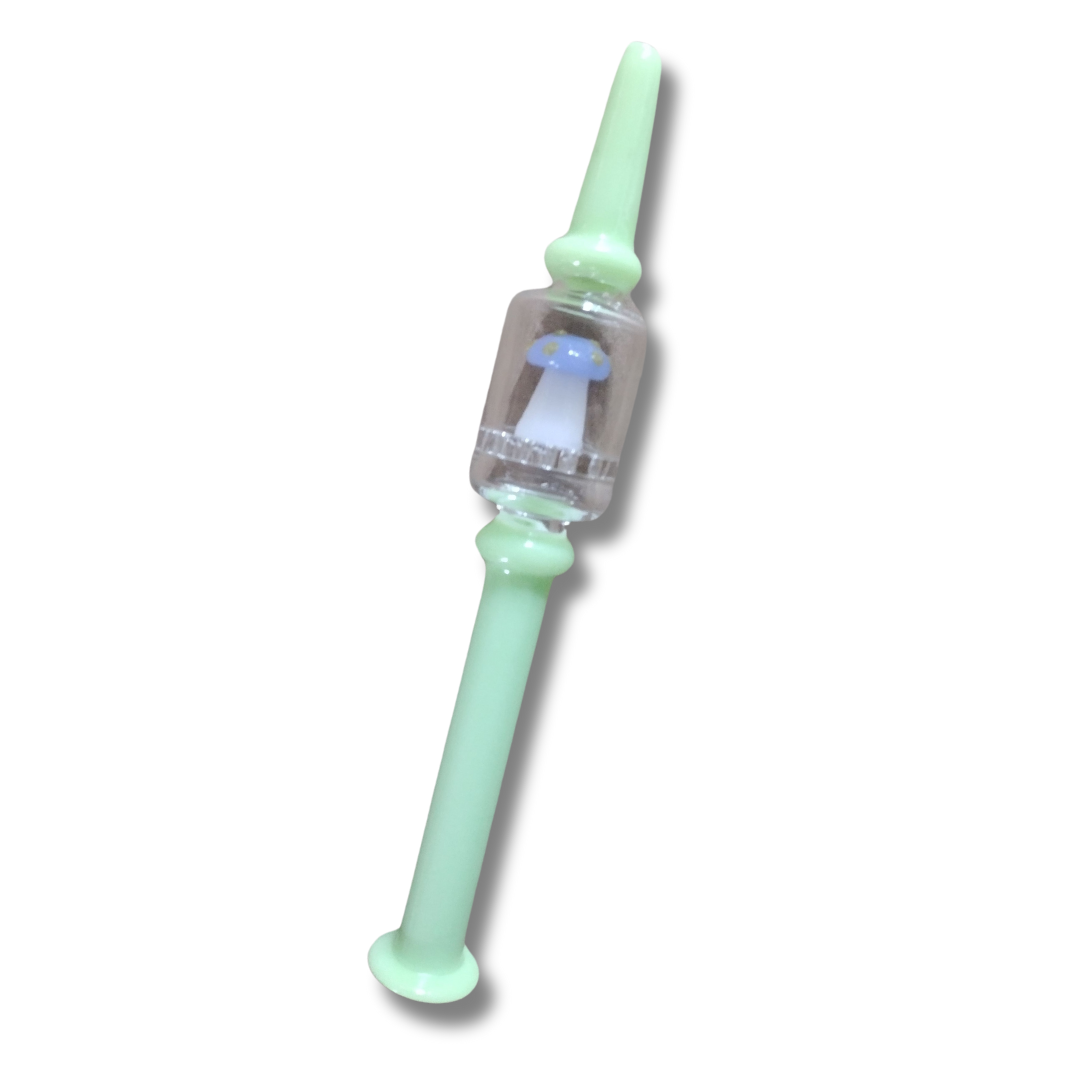 Photograph of product: 7" SirEEL mushShroom Dab Straw w/ Honeycomb Filter