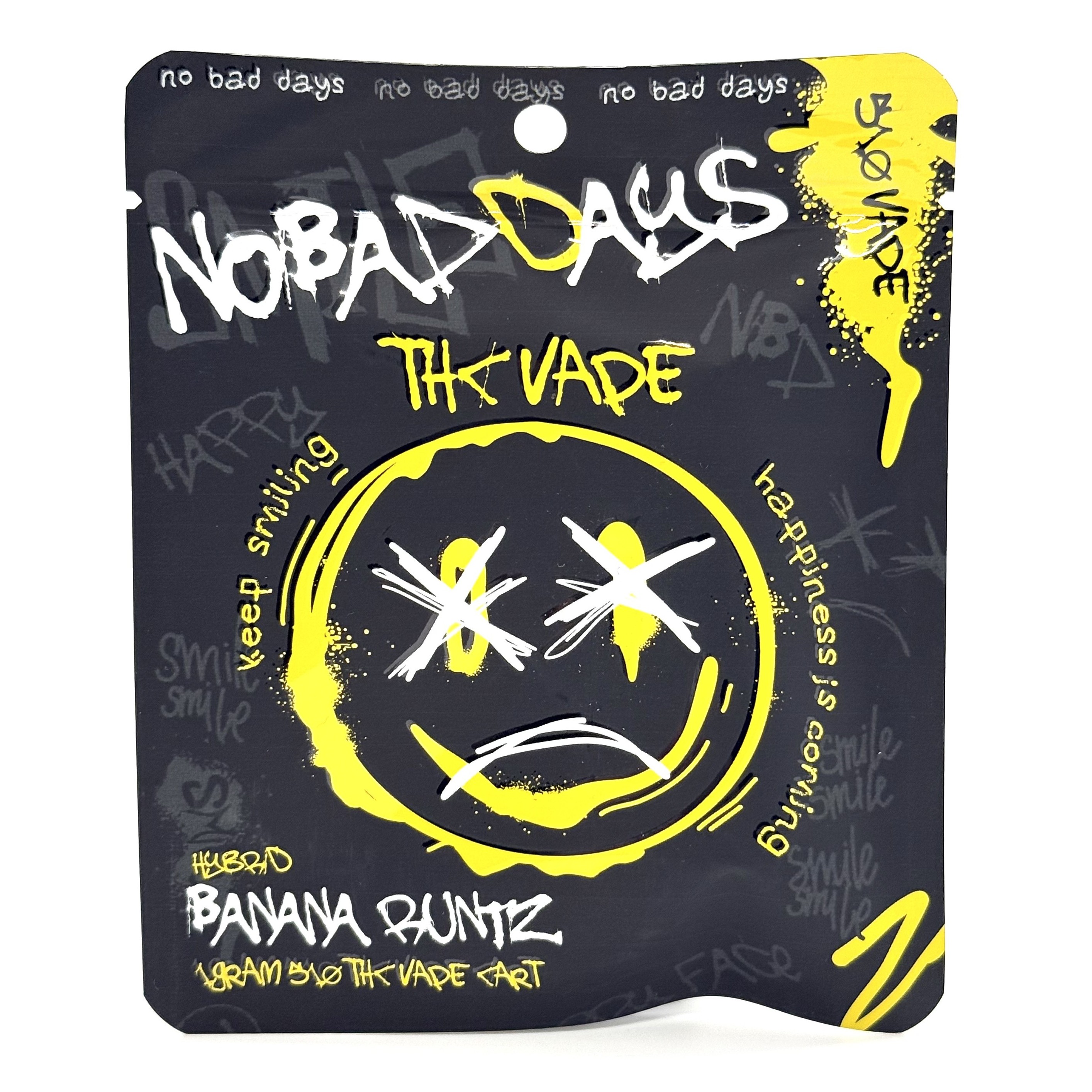 Photograph of product: No Bad Days Banana Runtz Cartridge Rec