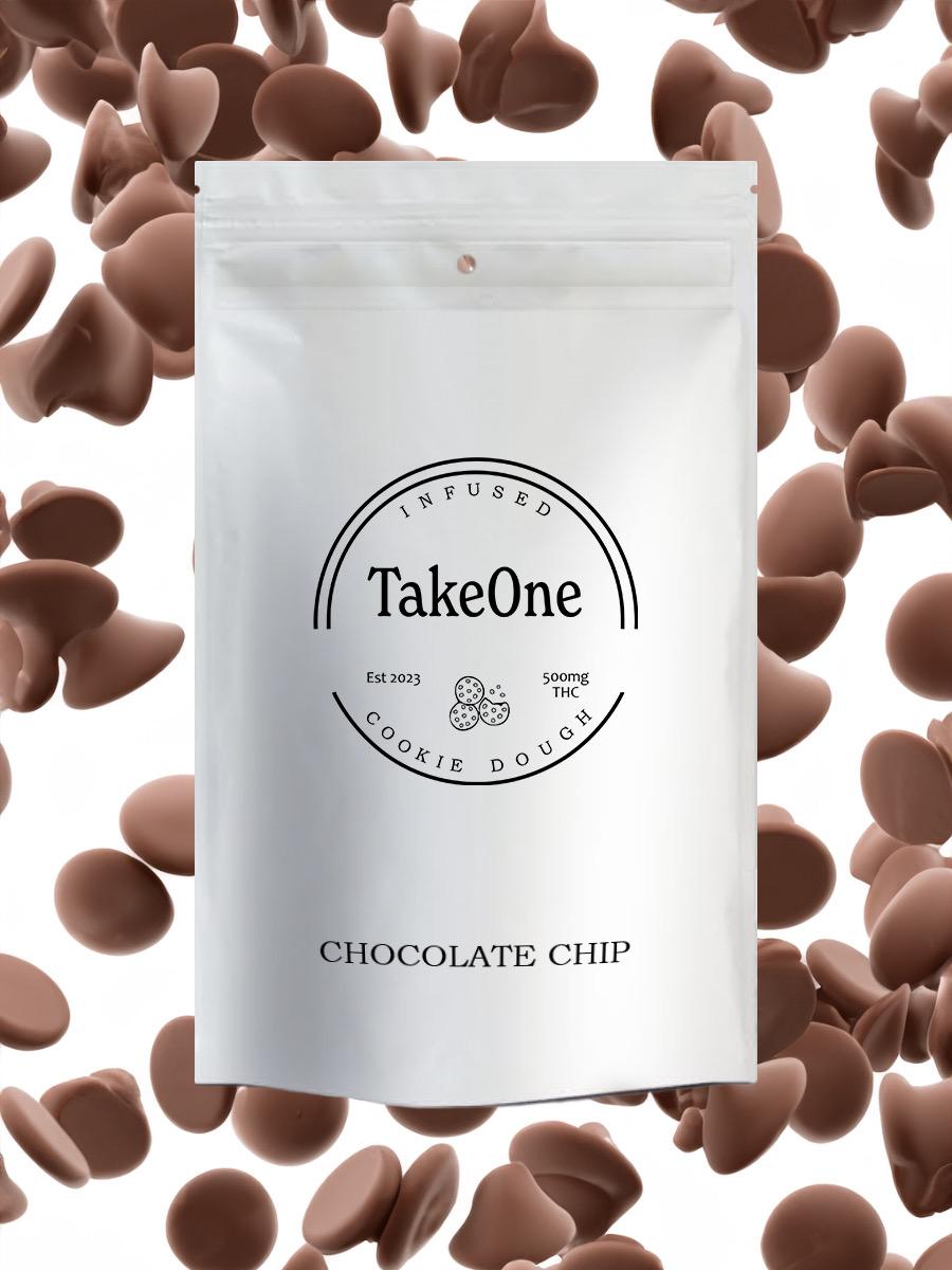 Photograph of product: Take One | Cookie Dough | Chocolate Chip | 500mg