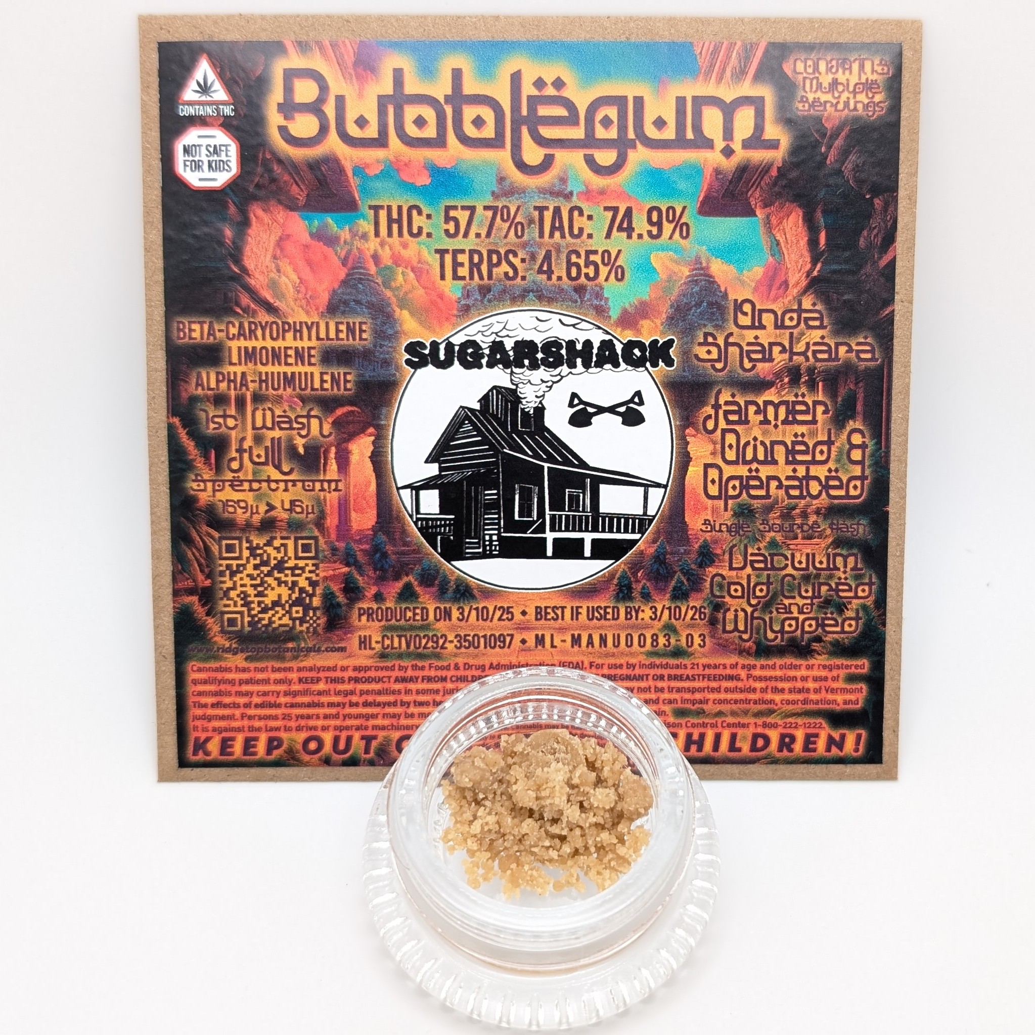 Photograph of product: Bubblegum 1g Unda Sharkara