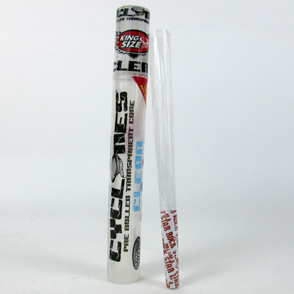 Photograph of product: Cyclones Rockstar Clear Cones | King Size
