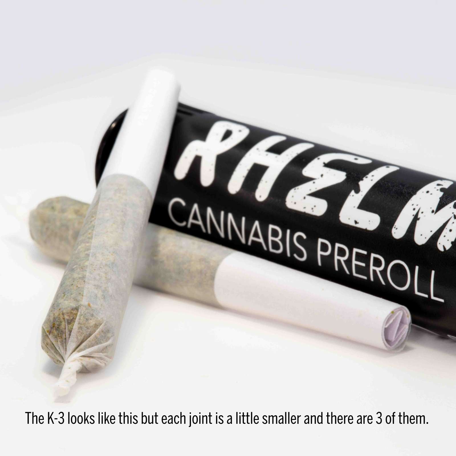 Photograph of product: Afghan Kush K-3 (1.0g Pre-Rolled Joints 0.33g 3pk)