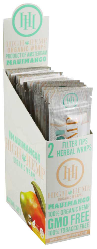 Photograph of product: High Hemp | Organic CBD Wraps 2 PK | Maui Mango