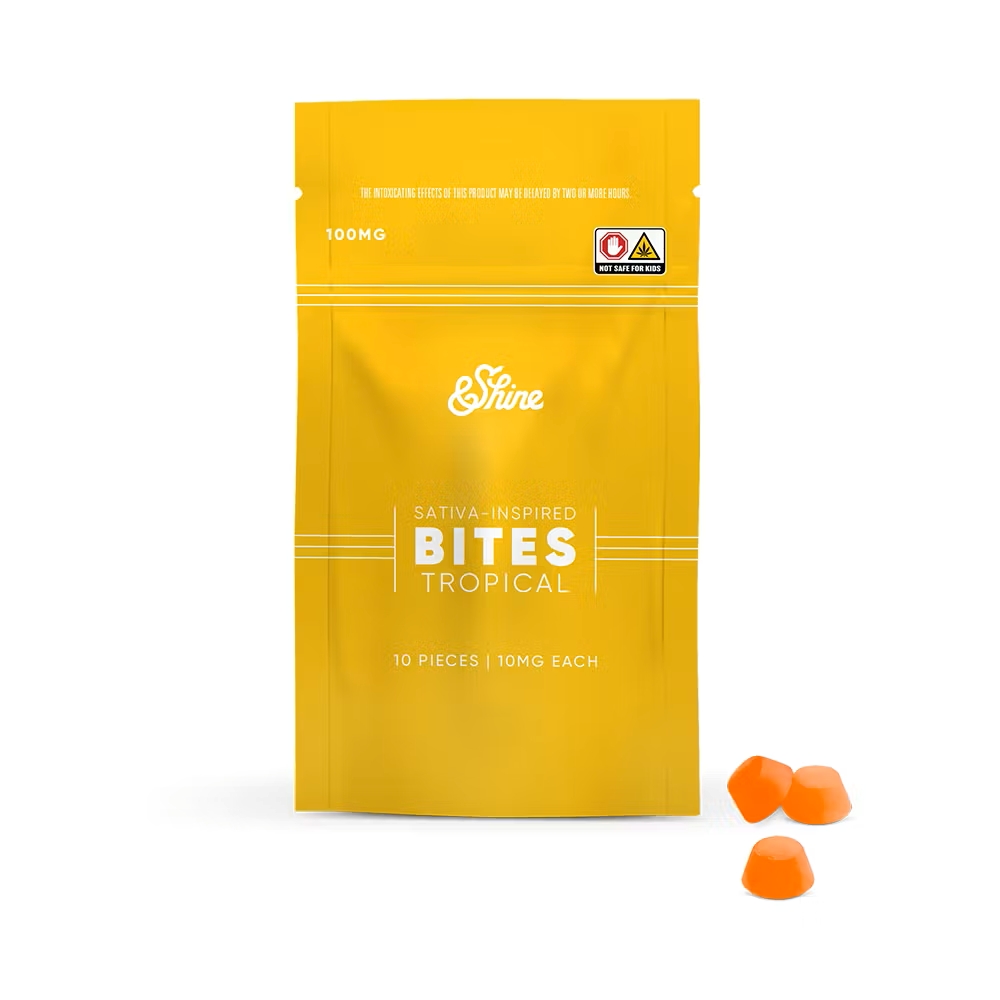 Photograph of product: Bites | Tropical | 100mg | 10-Pack
