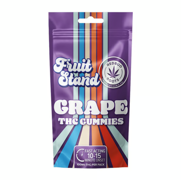 Photograph of product: Fruit Stand Gummies Grape 100mg