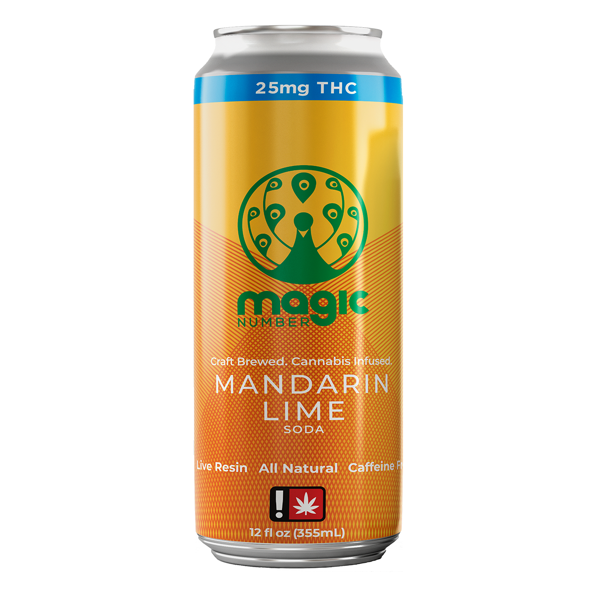 Photograph of product: 25mg Mandarin Lime Soda