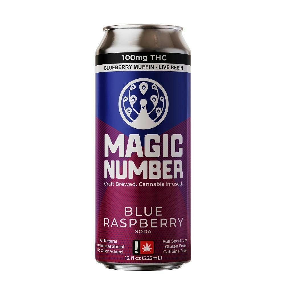 Photograph of product: 100MG Blue Raspberry Soda