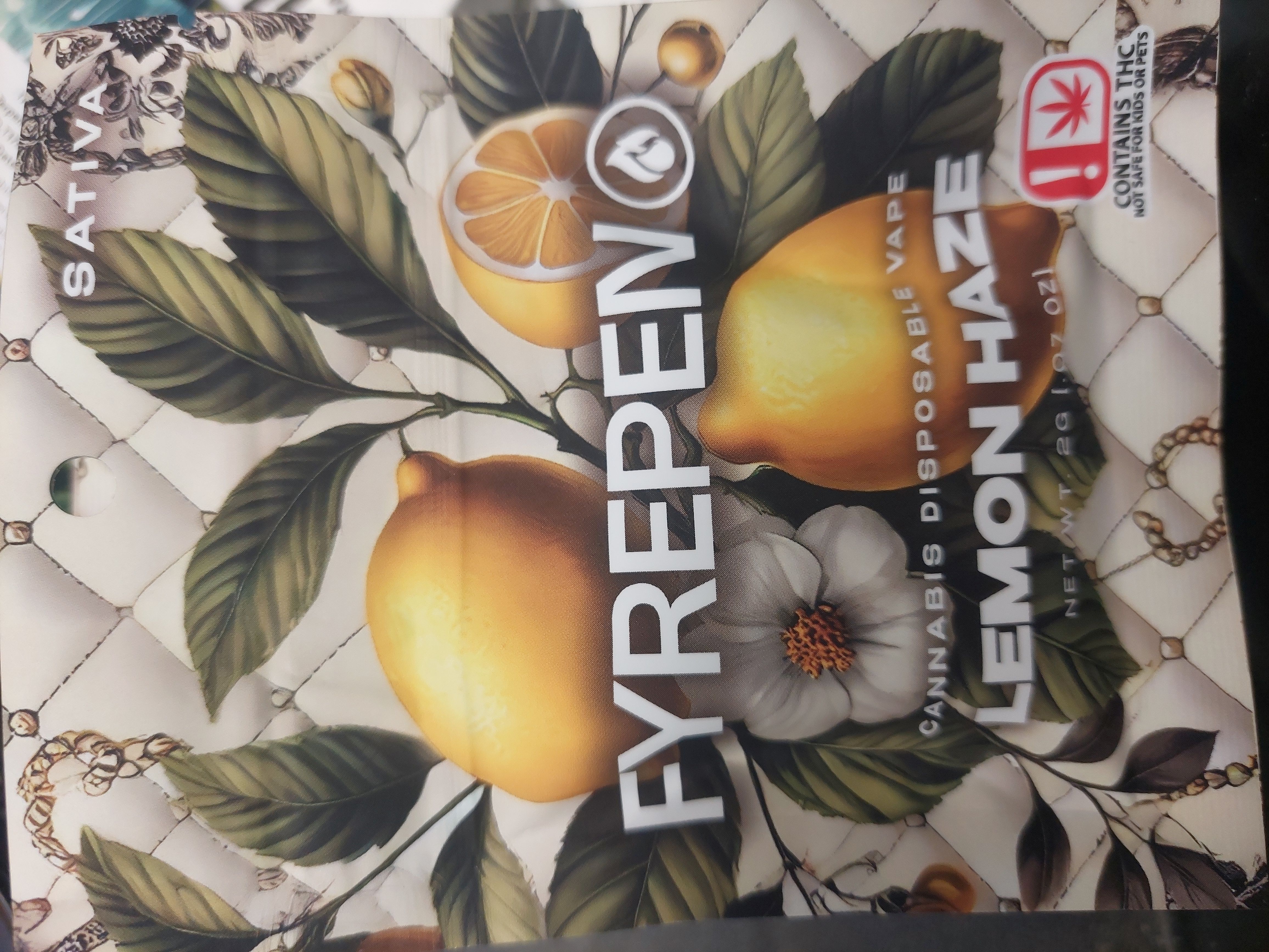 Photograph of product: VAPE FP LEMON HAZE (S) DISPOSABLE