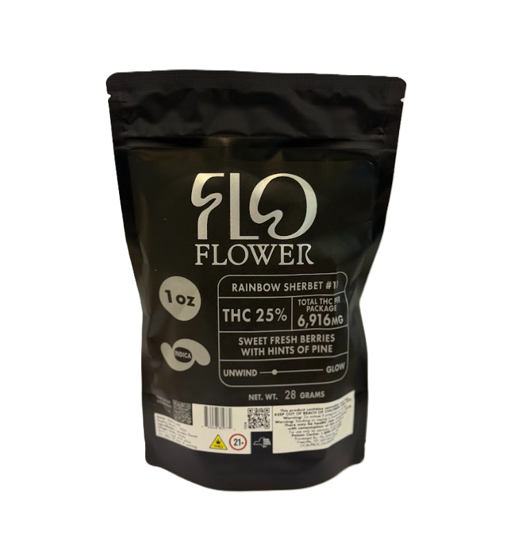 Photograph of product: FLO Rainbow Sherbet #11 Flower 28g