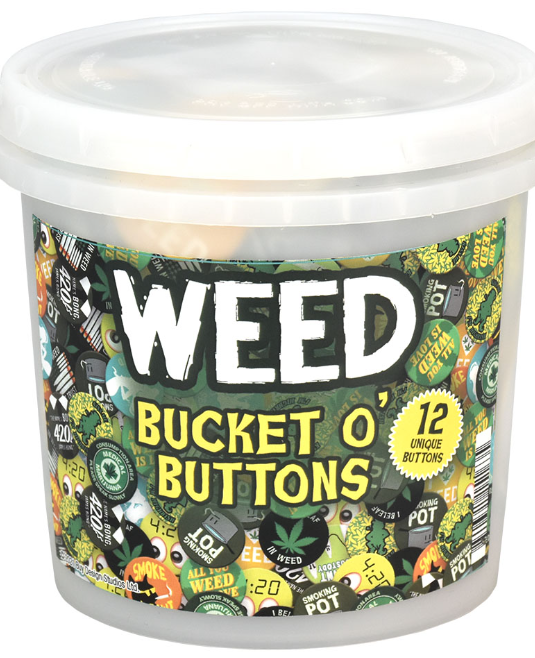 Photograph of product: Oui'd Bucket O' Buttons | Single Button | 1.25' Assorted Designs