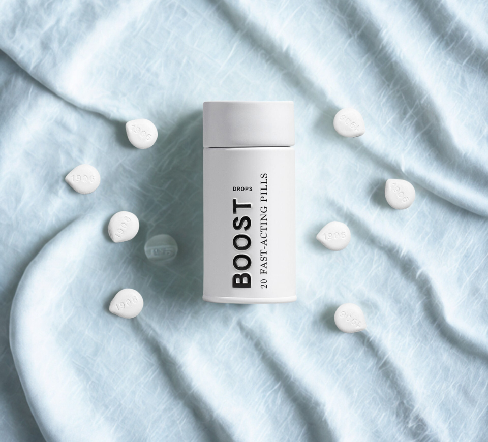 Photograph of product: 1906 - Boost Tablets - 100mg/20pk