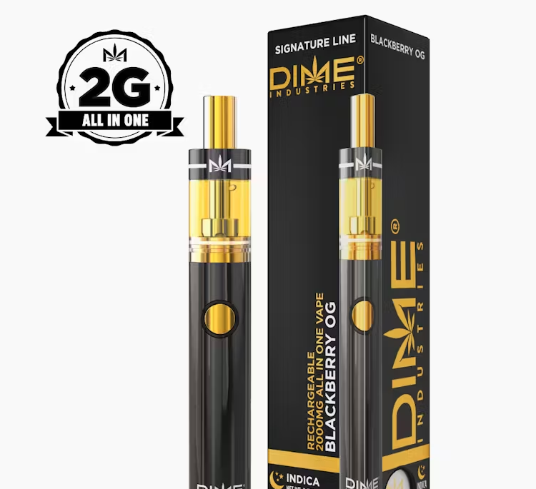 Photograph of product: DIME Blackberry OG 2g Disposable
