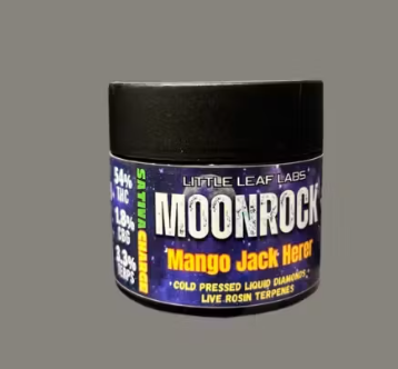 Photograph of product: The Growfather | Moonrock Infused Ground Flower | Mango Jack Herer | 3.5g (Oui'd)