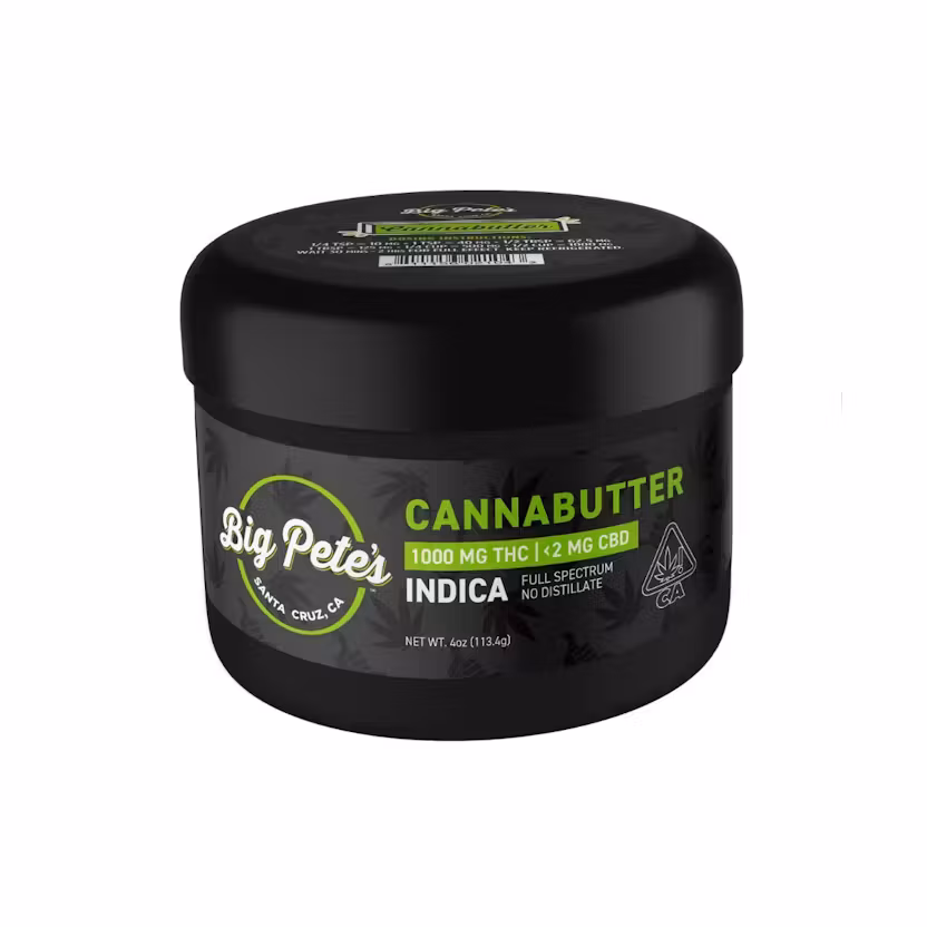Photograph of product: Big Petes - Cannabutter Jar - Butter 2000mg