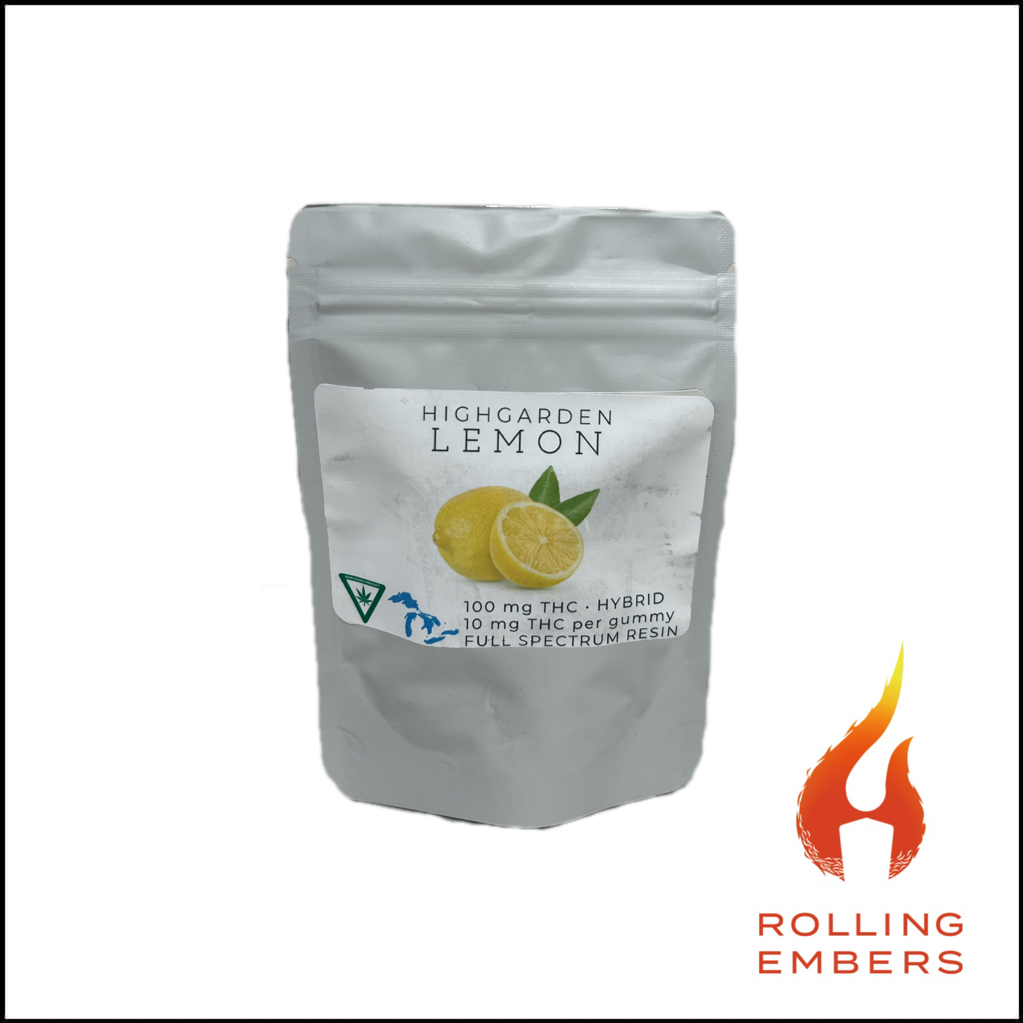 Photograph of product: High Garden | Gummies | Lemon | 100mg