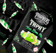 Photograph of product: Pharmers | Key Lime Pie Taphy | 100MG (H)