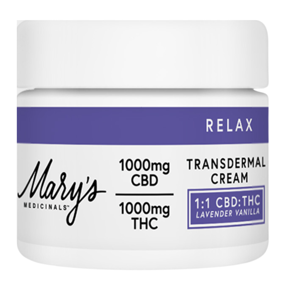Photograph of product: Mary's Medicinals | Vanilla Lavender Relax Transdermal Cream | Topical TH-oui/ CBD