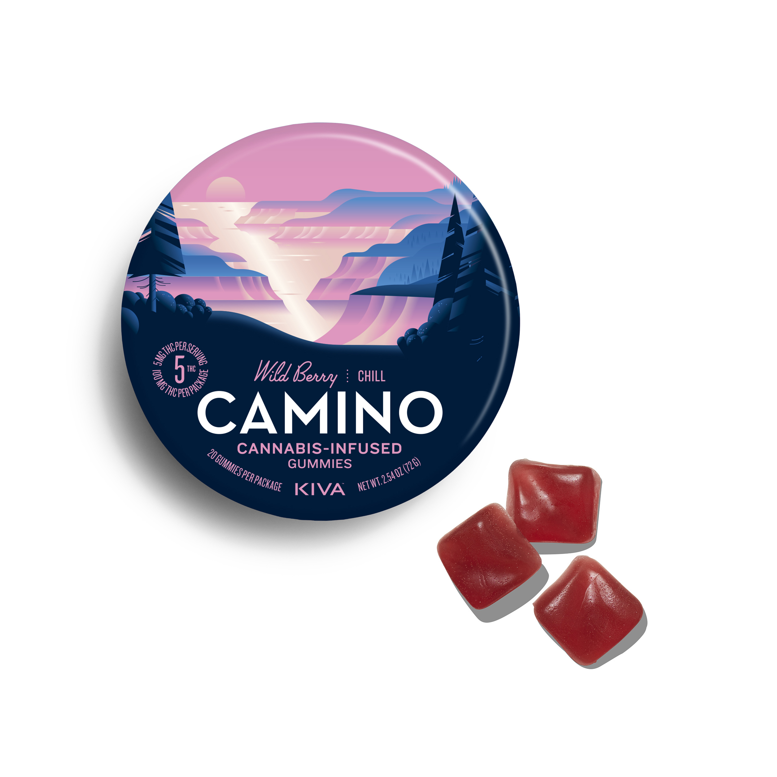 Photograph of product: Camino - Wild Berry - 100mg (20 Chews)