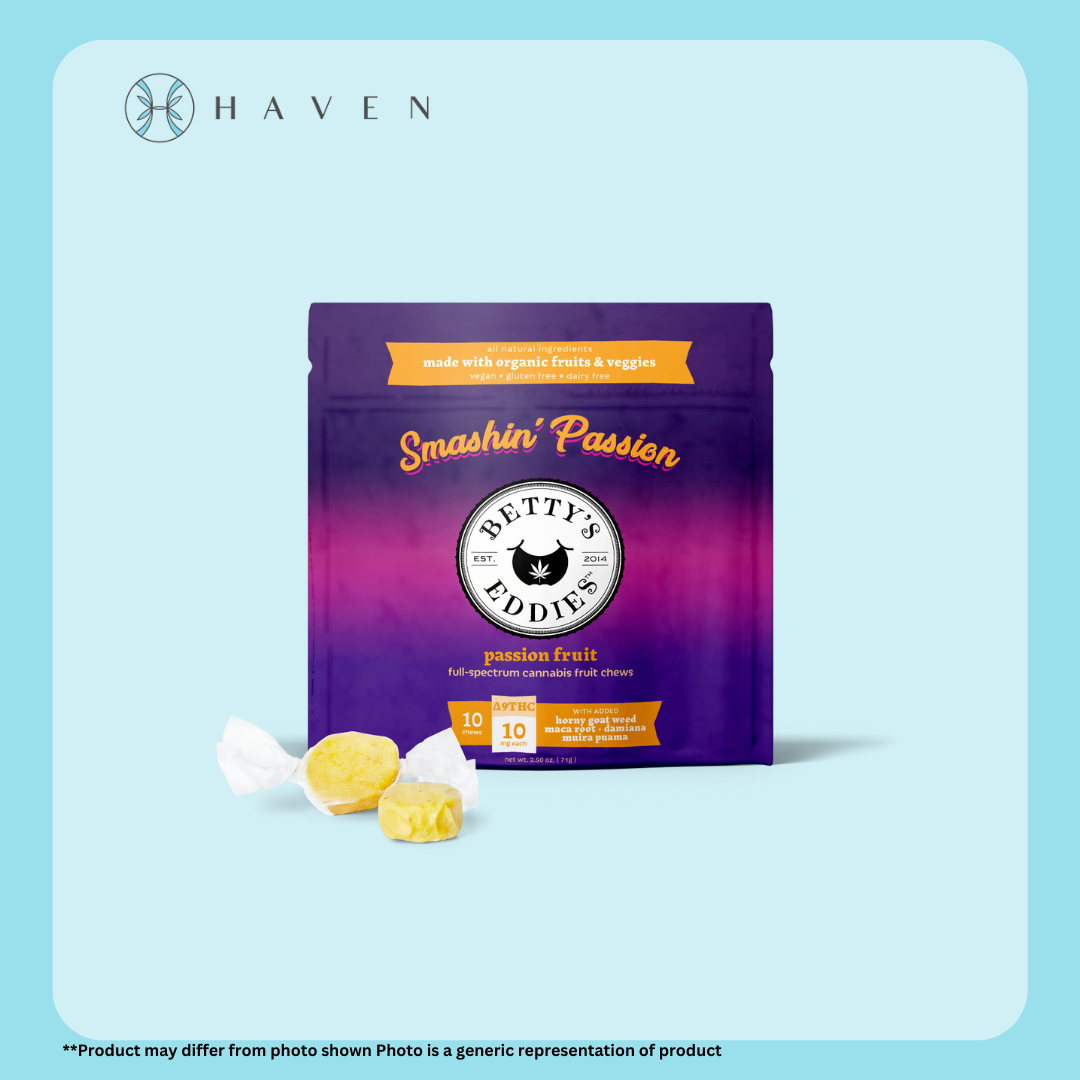 Photograph of product: 10mg Smashin Passion Fruit (10pk) | Betty's Eddies