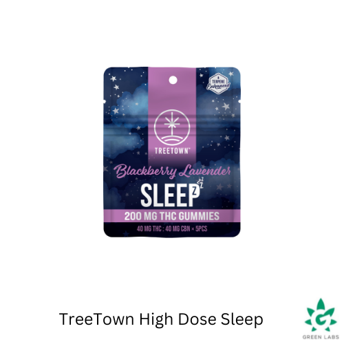 Photograph of product: (REC) TreeTown - 200mg 5pk High Dose Gummies - Sleep