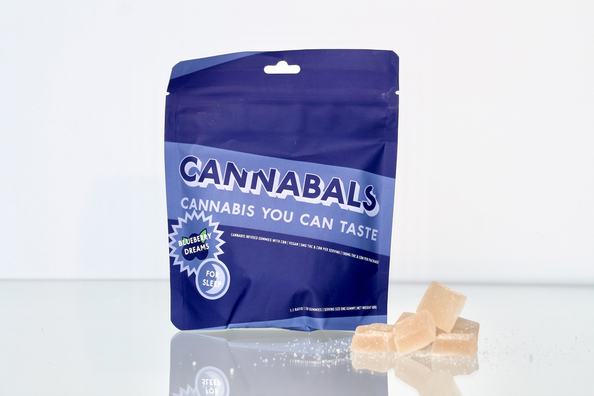 Photograph of Product: Cannabals | Blueberry Dreams | Gummies | 100mg