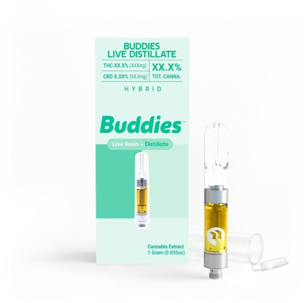Photograph of product: Live + Distillate Cartridge | Punch Breath | 1g