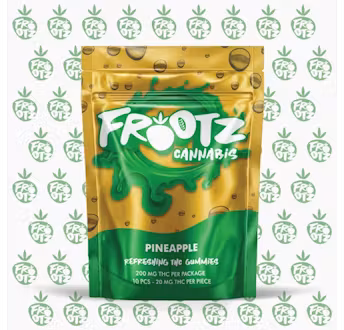 Photograph of product: Frootz - 200MG Gummies -  Pineapple