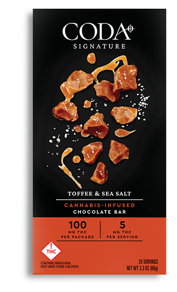 Photograph of Product: Coda Bar Toffee & Sea Salt 100mg