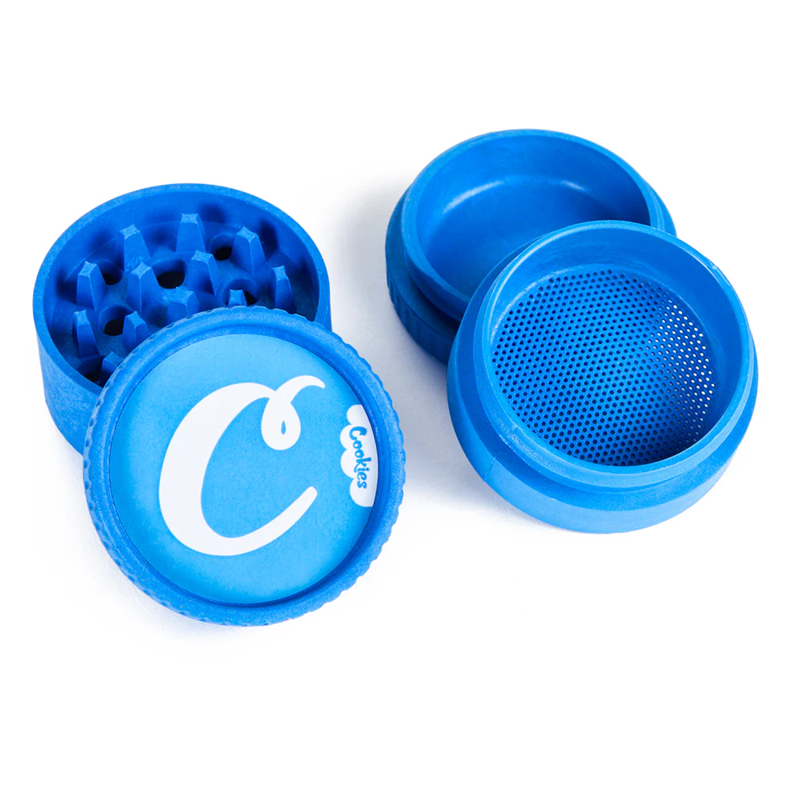 Photograph of product: Cookies x Santa Cruz Shredder | 4-Piece Hemp Grinder | Cookies Blue