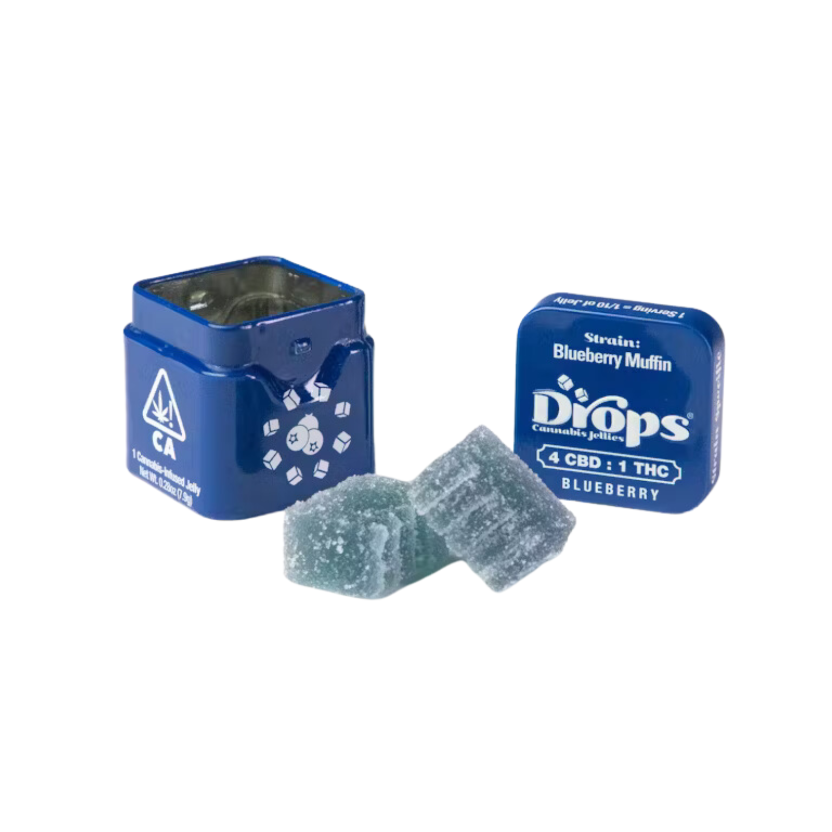 Photograph of product: BLUEBERRY LIVE ROSIN GUMMIES 2-PACK (2 TH-oui: 20 CBD: 5 CBN)