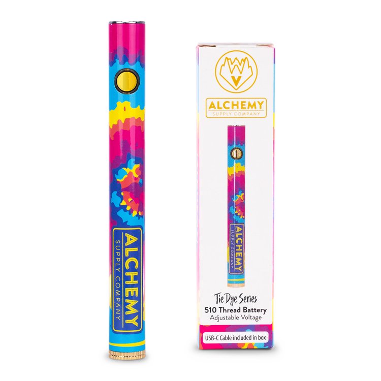 Photograph of product: WVA - 510 Battery - Rasta Mushroom Pattern
