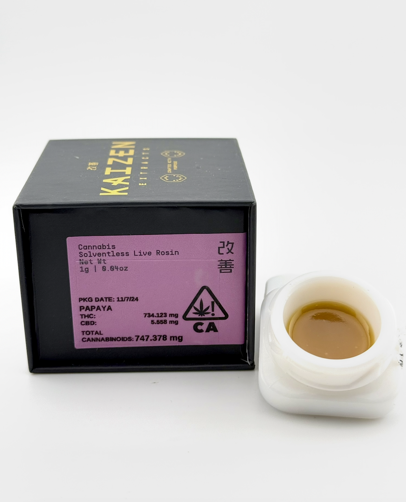 Photograph of product: GMO (I) Live ROSIN Jam 1g - Kaizen Extracts