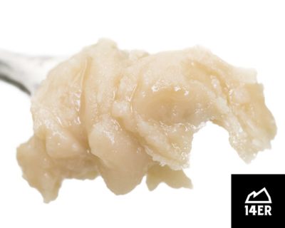Photograph of product: 14er Cold Cure Live Rosin - Honey Banana