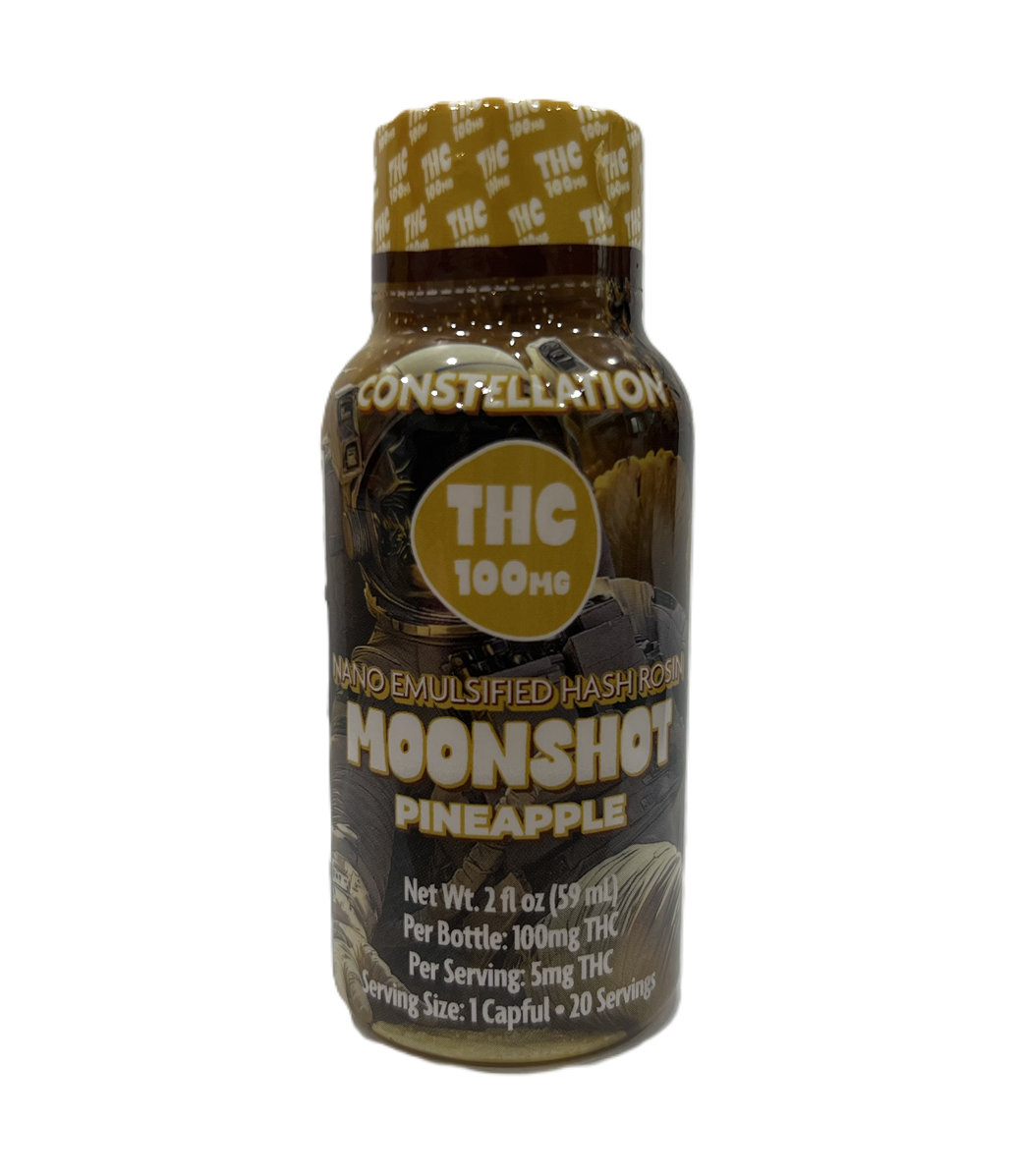 Photograph of product: Constellation Oui'd | Pineapple | Nano Emulsified au chocolat Rosin Moon Shot 100mg