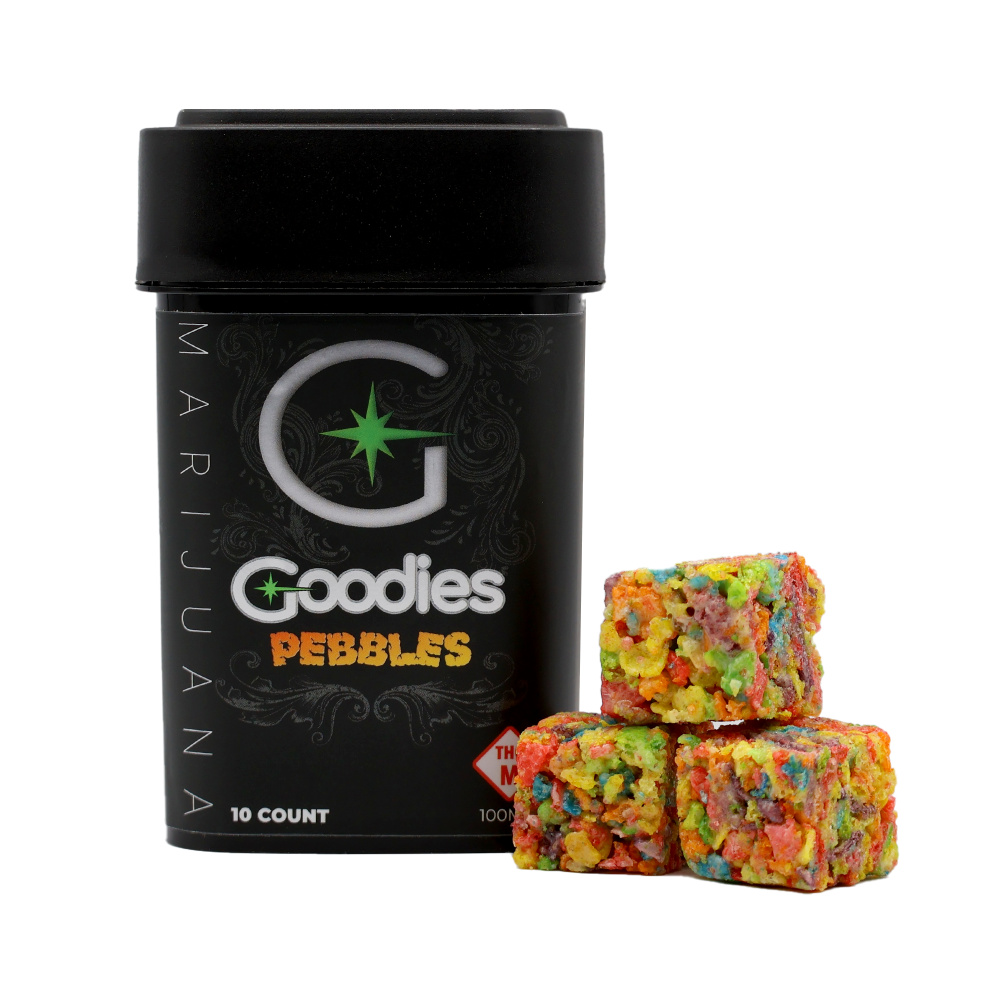 Photograph of product: Goodies Pebbles (100mg)