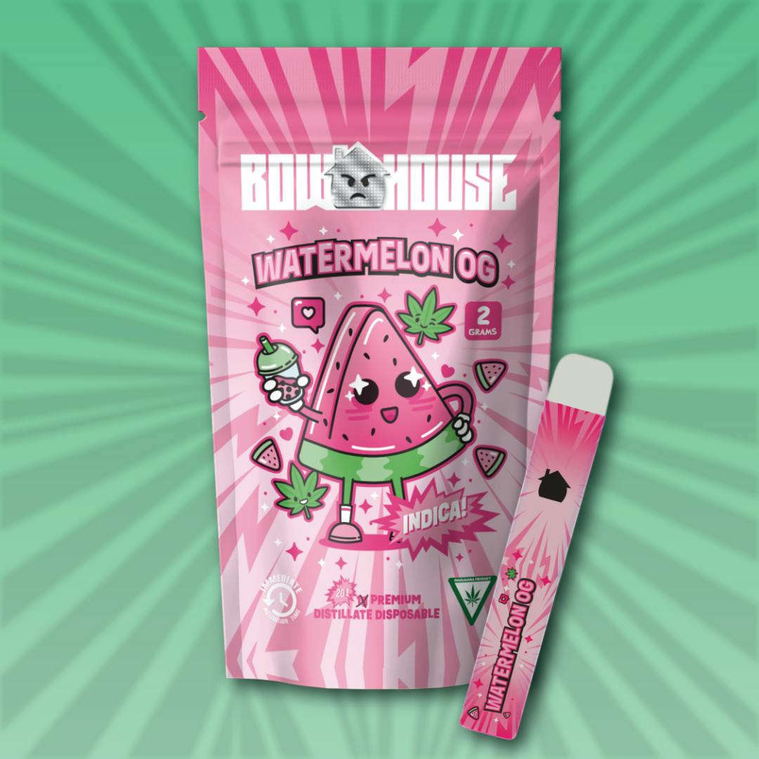 Photograph of Product: Bow House | Watermelon OG | 2g Distillate Disposable | REC