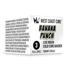 Photograph of product: BANANA PUNCH TIER 3 1G LIVE ROSIN BADDER