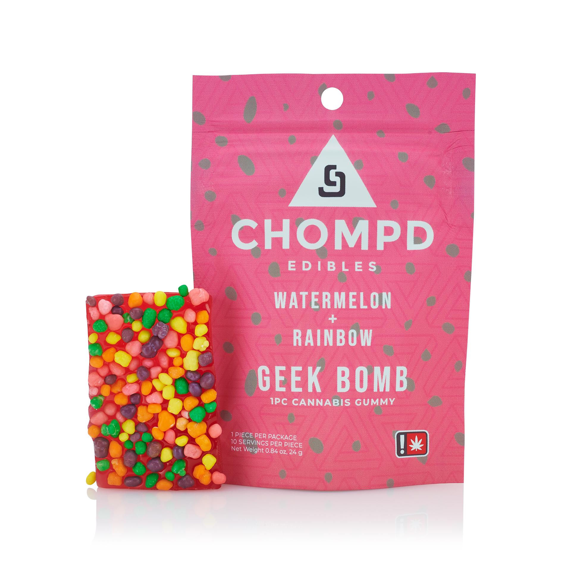 Photograph of product: Chompd - Watermelon Geek Bomb - Gummy