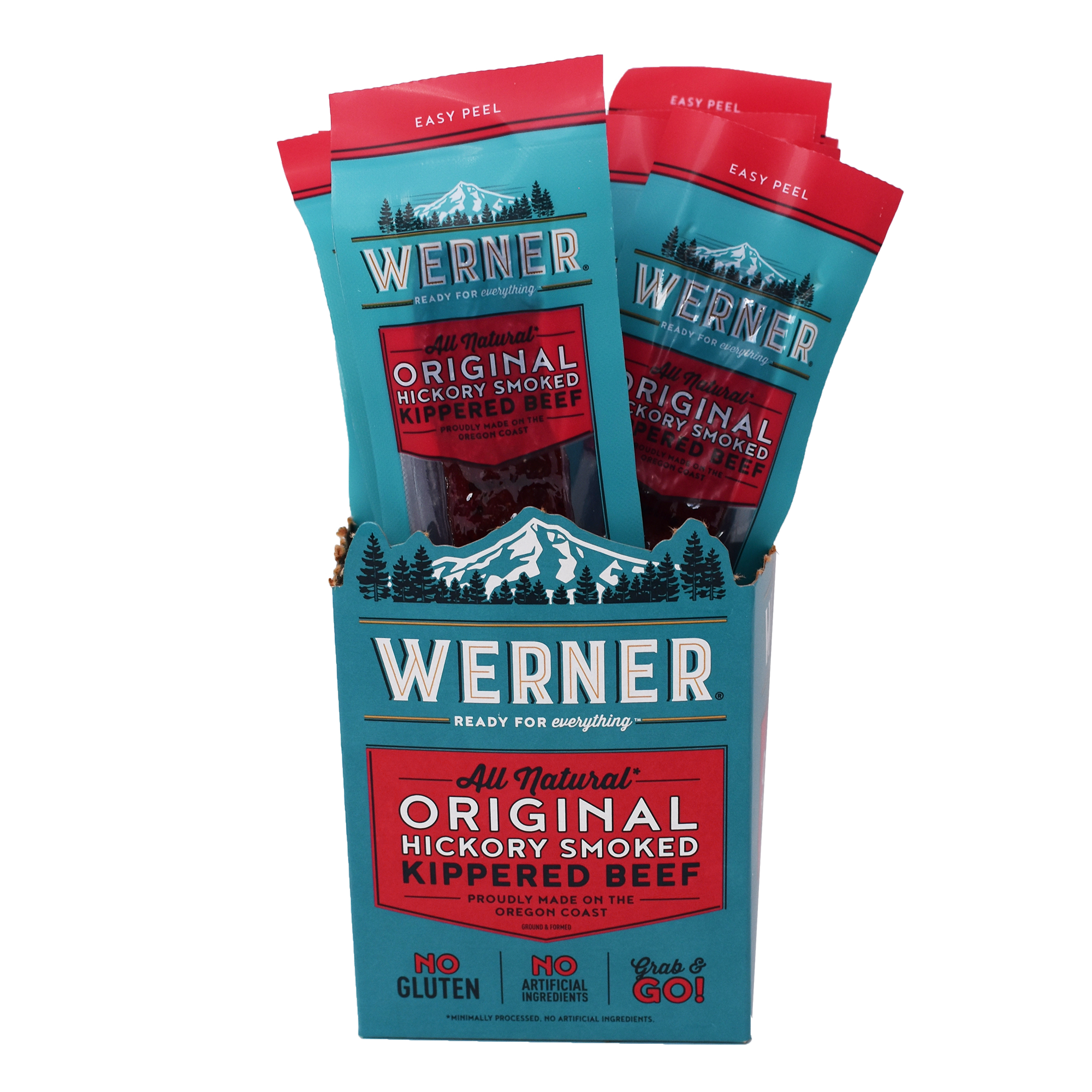 Photograph of product: Snack Werner Hickory Smoked Kippered Beef