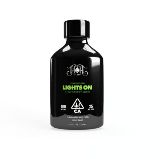 Photograph of product: HEAVY HITTERS - LIGHTS ON - KIWI MELON - ELIXIR - 100MG