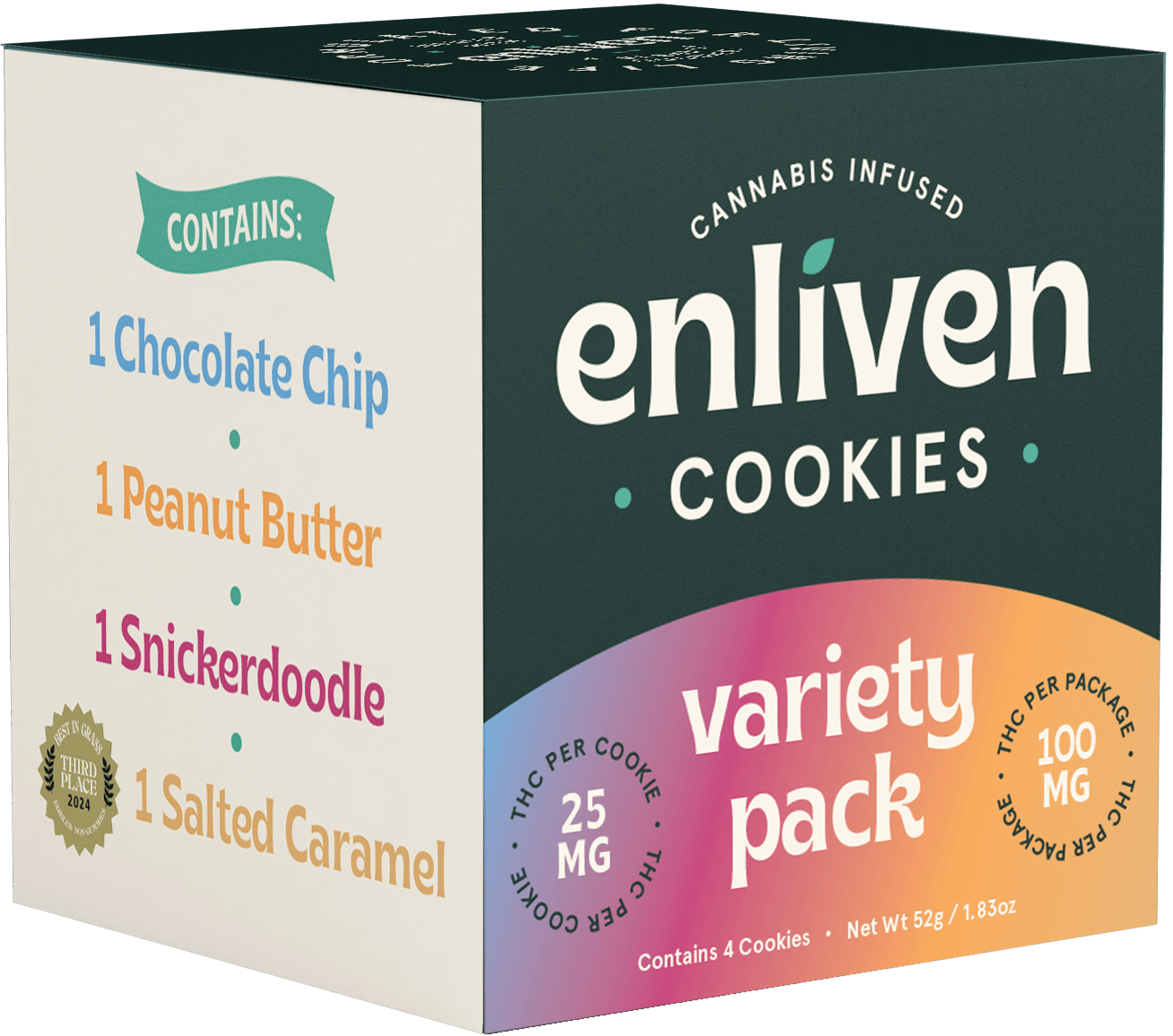 Photograph of product: Cookie Variety Pack - 100mg - 4pk