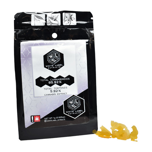 Photograph of product: WLE 1g BLUE GOD Shatter