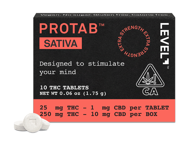 Photograph of product: Level ProTab - 10pc x 20mg - Oui'd